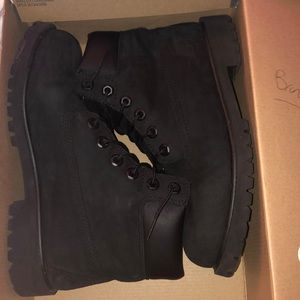 Black Timberland boots